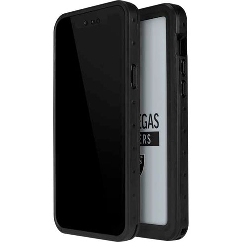 NFL Las Vegas Raiders Silver Performance Series iPhone 15 Pro Waterproof Case